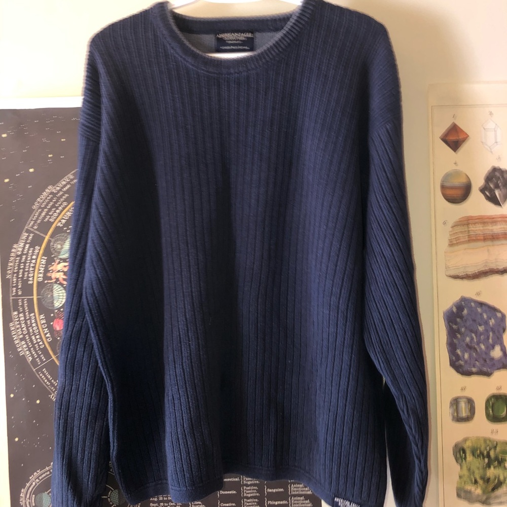 Navy America Eagle Sweater